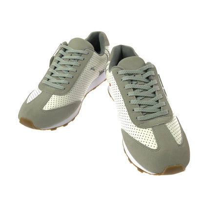 【中古美品】【メンズ】 VIA SANGACIO×BRANDALISED ヴィア・サンガチオ×ブランダライズド にゅ～ずMOM BANKSY コラボ LOWCUT SNEAKER ローカット スニーカー シューズ 靴 162-260529-ki-05-tagh サイズ：27.5cm US9.5 カラー：GRAY WHITE 万代Net店