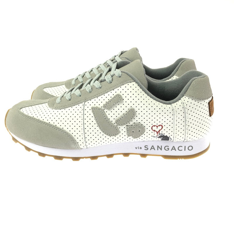 【中古美品】【メンズ】 VIA SANGACIO×BRANDALISED ヴィア・サンガチオ×ブランダライズド にゅ～ずMOM BANKSY コラボ LOWCUT SNEAKER ローカット スニーカー シューズ 靴 162-260529-ki-05-tagh サイズ：27.5cm US9.5 カラー：GRAY WHITE 万代Net店