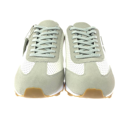 【中古美品】【メンズ】 VIA SANGACIO×BRANDALISED ヴィア・サンガチオ×ブランダライズド にゅ～ずMOM BANKSY コラボ LOWCUT SNEAKER ローカット スニーカー シューズ 靴 162-260529-ki-05-tagh サイズ：27.5cm US9.5 カラー：GRAY WHITE 万代Net店