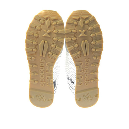 【中古美品】【メンズ】 VIA SANGACIO×BRANDALISED ヴィア・サンガチオ×ブランダライズド にゅ～ずMOM BANKSY コラボ LOWCUT SNEAKER ローカット スニーカー シューズ 靴 162-260529-ki-05-tagh サイズ：27.5cm US9.5 カラー：GRAY WHITE 万代Net店