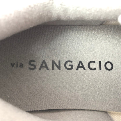 【中古美品】【メンズ】 VIA SANGACIO×BRANDALISED ヴィア・サンガチオ×ブランダライズド にゅ～ずMOM BANKSY コラボ LOWCUT SNEAKER ローカット スニーカー シューズ 靴 162-260529-ki-05-tagh サイズ：27.5cm US9.5 カラー：GRAY WHITE 万代Net店