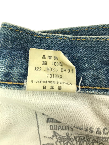 【中古品】【メンズ】 LEVI'S リーバイス BIG-E 90's DENIM PANTS 701SXX 日本製 91年製 シンチバッグ デニムパンツ ジーンズ ボトムス 157-260603-rt-08-tagh サイズ：29 カラー：インディゴ 万代Net店