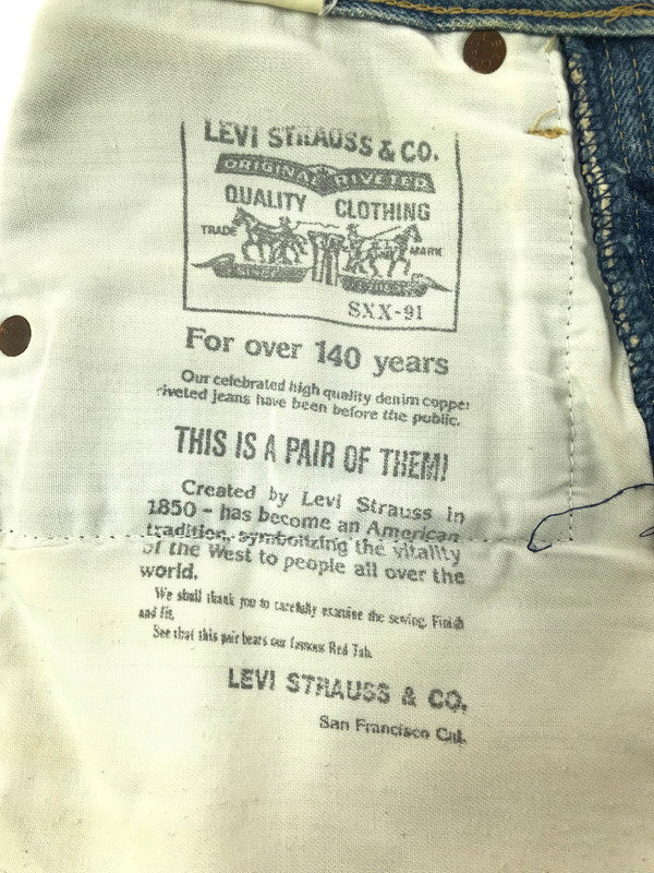【中古品】【メンズ】 LEVI'S リーバイス BIG-E 90's DENIM PANTS 701SXX 日本製 91年製 シンチバッグ デニムパンツ ジーンズ ボトムス 157-260603-rt-08-tagh サイズ：29 カラー：インディゴ 万代Net店