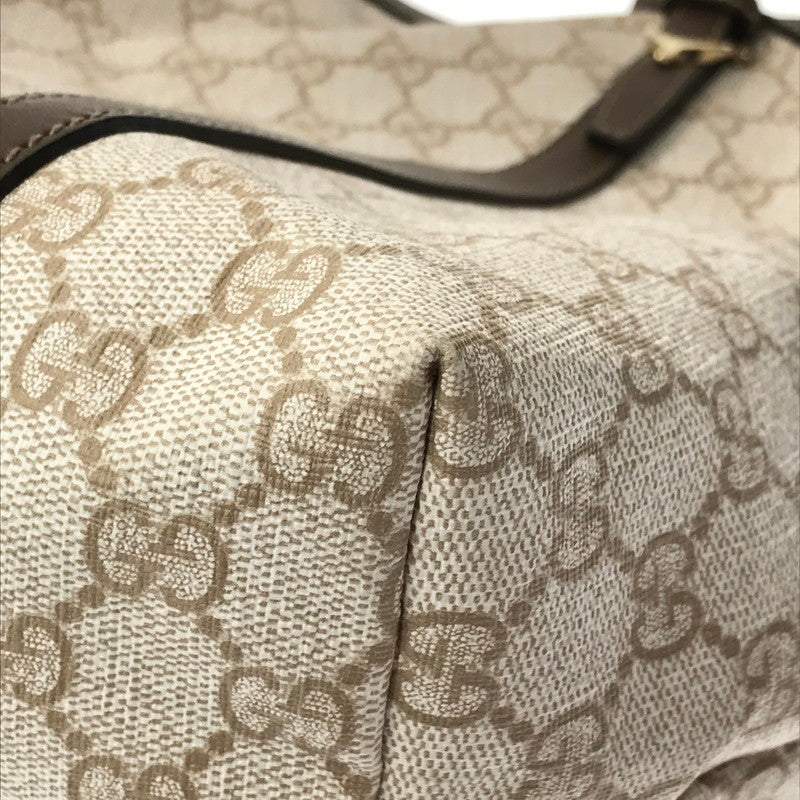 【現状渡し品】【レディース】 GUCCI グッチ GG TOTE BAG 309613 GGスプリーム トートバッグ カバン 180-260608-na-05-tagh カラー：アイボリー/ブラウン 万代Net店
