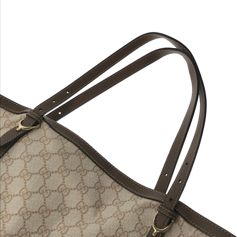 【現状渡し品】【レディース】 GUCCI グッチ GG TOTE BAG 309613 GGスプリーム トートバッグ カバン 180-260608-na-05-tagh カラー：アイボリー/ブラウン 万代Net店