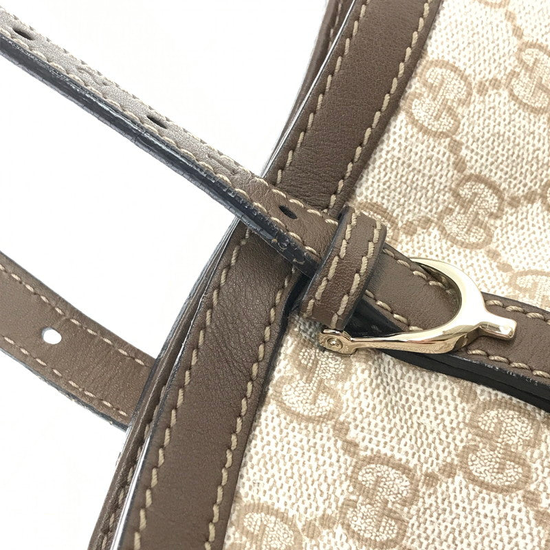 【現状渡し品】【レディース】 GUCCI グッチ GG TOTE BAG 309613 GGスプリーム トートバッグ カバン 180-260608-na-05-tagh カラー：アイボリー/ブラウン 万代Net店