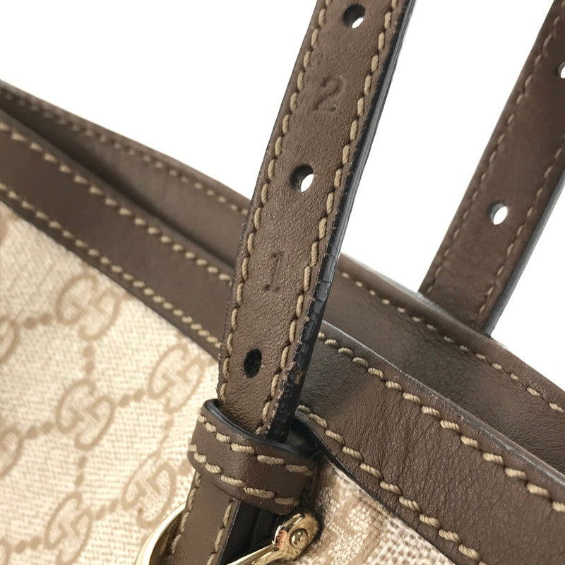 【現状渡し品】【レディース】 GUCCI グッチ GG TOTE BAG 309613 GGスプリーム トートバッグ カバン 180-260608-na-05-tagh カラー：アイボリー/ブラウン 万代Net店