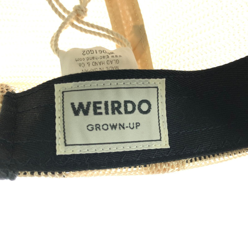 【中古美品】【メンズ】 WEIRDO ウィアード TRUCKER CAP WRD61G02 トラッカーキャップ 帽子 アクセサリー 185-260714-YY-06-tagh サイズ：F カラー：グレー/ベージュ 万代Net店