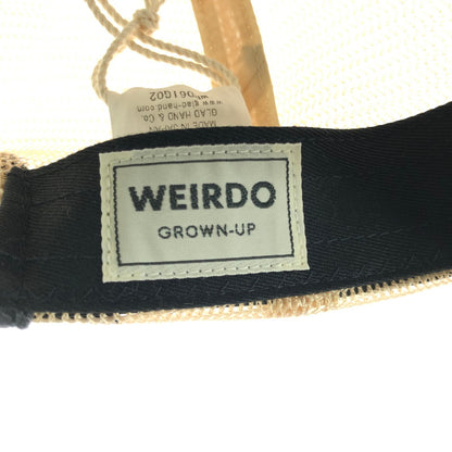 【中古美品】【メンズ】 WEIRDO ウィアード TRUCKER CAP WRD61G02 トラッカーキャップ 帽子 アクセサリー 185-260714-YY-06-tagh サイズ：F カラー：グレー/ベージュ 万代Net店