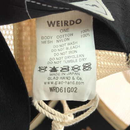 【中古美品】【メンズ】 WEIRDO ウィアード TRUCKER CAP WRD61G02 トラッカーキャップ 帽子 アクセサリー 185-260714-YY-06-tagh サイズ：F カラー：グレー/ベージュ 万代Net店