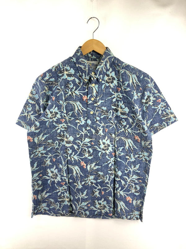 【中古品】【メンズ】 REYN SPOONER レインスプーナー 90S S/S BD PULLOVER SHIRT 90年代 ボタンダウン プルオーバーシャツ ビキニタグ 半袖シャツ 146-260531-na-02-tagh サイズ：S カラー：ブルー系 万代Net店