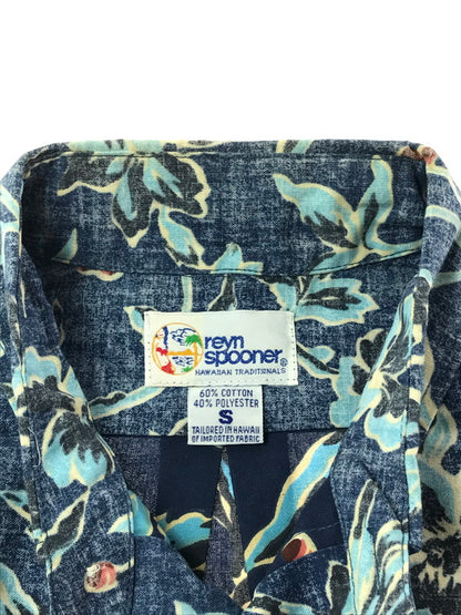【中古品】【メンズ】 REYN SPOONER レインスプーナー 90S S/S BD PULLOVER SHIRT 90年代 ボタンダウン プルオーバーシャツ ビキニタグ 半袖シャツ 146-260531-na-02-tagh サイズ：S カラー：ブルー系 万代Net店