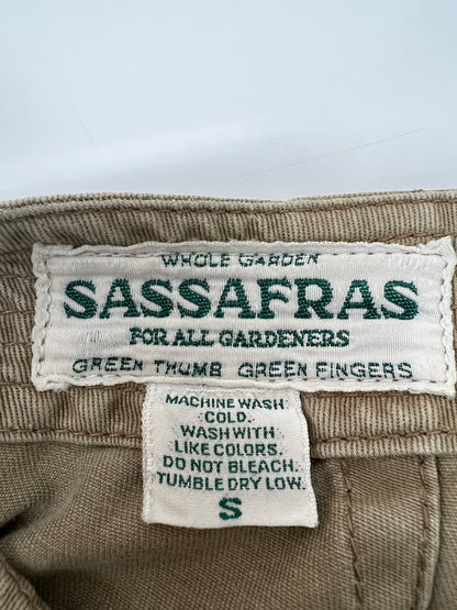 【中古品】【メンズ】 SASSAFRAS ササフラス WORK PANTS ワークパンツ ボトムス 178-260627-kk-11-hon サイズ：S カラー：カーキ 万代Net店