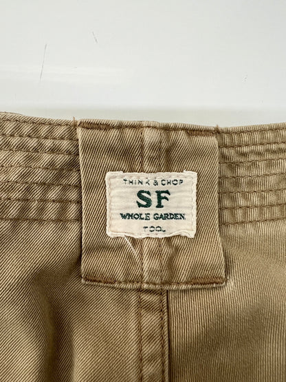 【中古品】【メンズ】 SASSAFRAS ササフラス WORK PANTS ワークパンツ ボトムス 178-260627-kk-11-hon サイズ：S カラー：カーキ 万代Net店