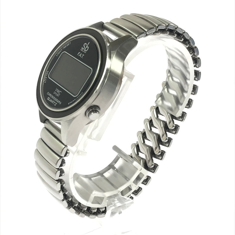 【中古品】【メンズ】 F.A.T. エフエーティー × SB SKATEBOARD JOURNAL × VAGUE WATCH CO. ヴァーグウォッチカンパニー F32310-AC01 DG2000 JD2000 デジタル腕時計 余りコマ4個 197-260607-na-03-tagh カラー：シルバー 万代Net店