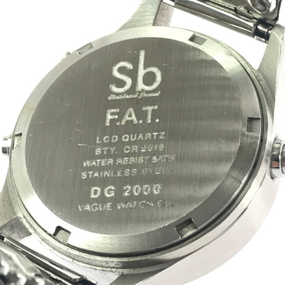 【中古品】【メンズ】 F.A.T. エフエーティー × SB SKATEBOARD JOURNAL × VAGUE WATCH CO. ヴァーグウォッチカンパニー F32310-AC01 DG2000 JD2000 デジタル腕時計 余りコマ4個 197-260607-na-03-tagh カラー：シルバー 万代Net店