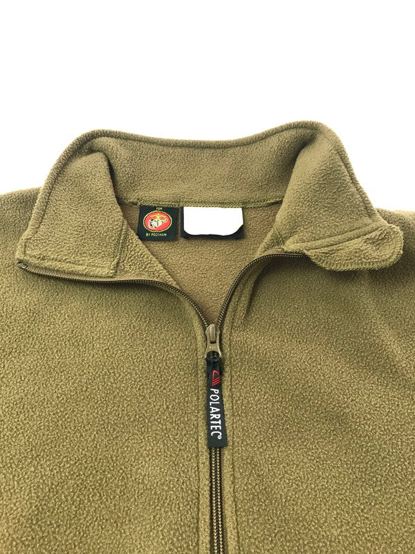 【中古品】【メンズ】 U.S.M.C アメリカ海兵隊 PECKHAM社製 POLARTEC PULLOVER FLEECE JACKET プルオーバー フリースジャケット アウター 145-260921-na-19-tagh サイズ：サイズ表記なし 下記参照 カラー：ブラウン 万代Net店