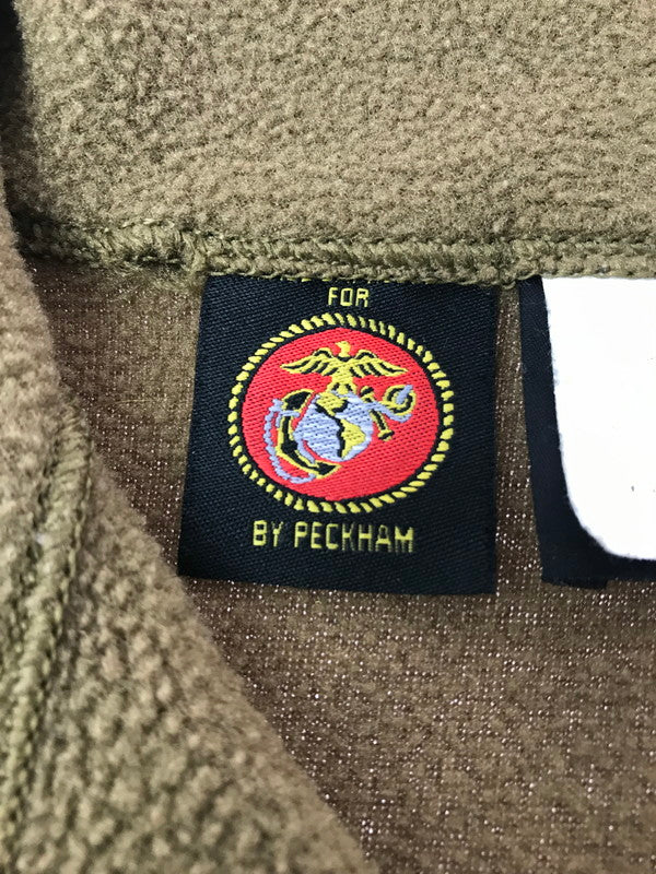 【中古品】【メンズ】 U.S.M.C アメリカ海兵隊 PECKHAM社製 POLARTEC PULLOVER FLEECE JACKET プルオーバー フリースジャケット アウター 145-260921-na-19-tagh サイズ：サイズ表記なし 下記参照 カラー：ブラウン 万代Net店