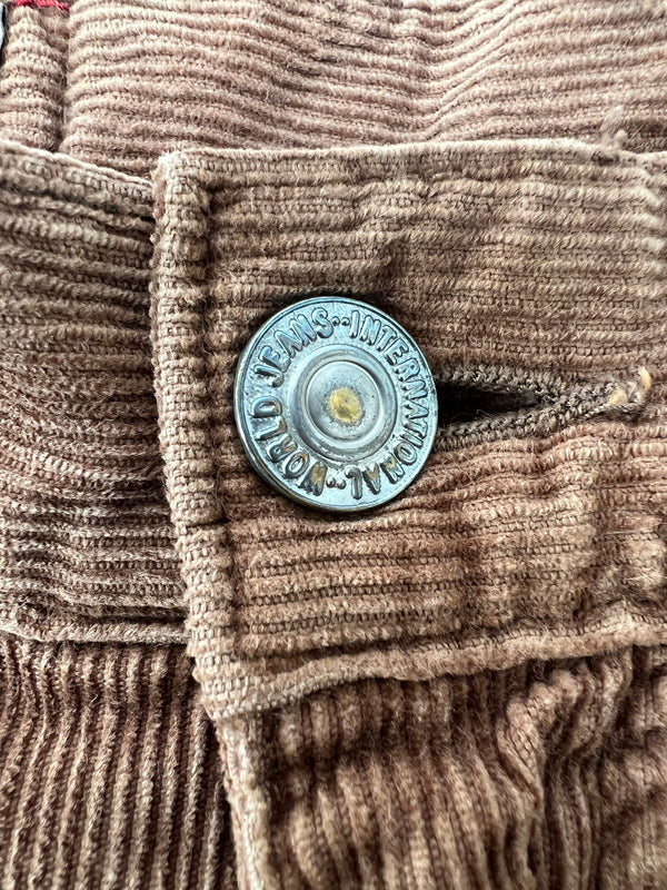 【中古品】【メンズ】 BLUE WAY ブルーウェイ CORDUROY PANTS 8920 コーデュロイパンツ ボトムス 178-260627-kk-12-hon サイズ：表記消え 下記参照 カラー：ブラウン 万代Net店