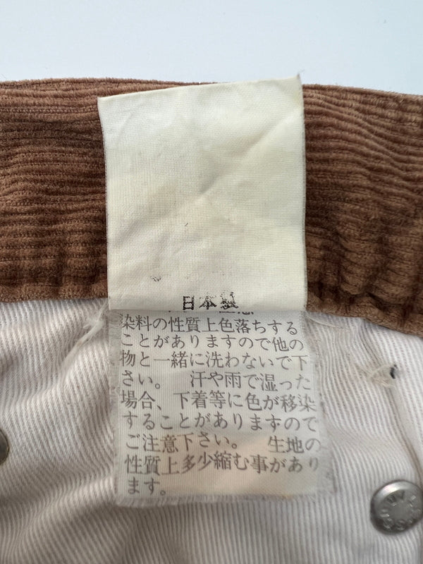 【中古品】【メンズ】 BLUE WAY ブルーウェイ CORDUROY PANTS 8920 コーデュロイパンツ ボトムス 178-260627-kk-12-hon サイズ：表記消え 下記参照 カラー：ブラウン 万代Net店