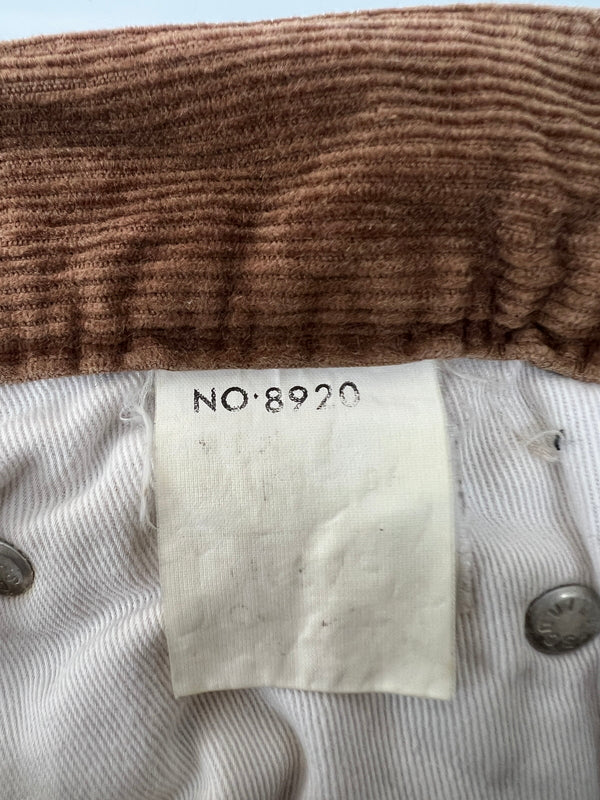 【中古品】【メンズ】 BLUE WAY ブルーウェイ CORDUROY PANTS 8920 コーデュロイパンツ ボトムス 178-260627-kk-12-hon サイズ：表記消え 下記参照 カラー：ブラウン 万代Net店