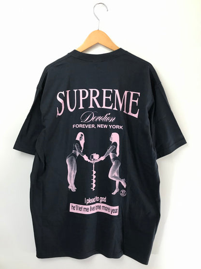 【中古品】【メンズ】 SUPREME シュプリーム 25AW DEVOTION TEE デヴォーション Tシャツ 半袖Tシャツ トップス 149-260701-rt-02-tag サイズ：XL カラー：ネイビー 万代Net店