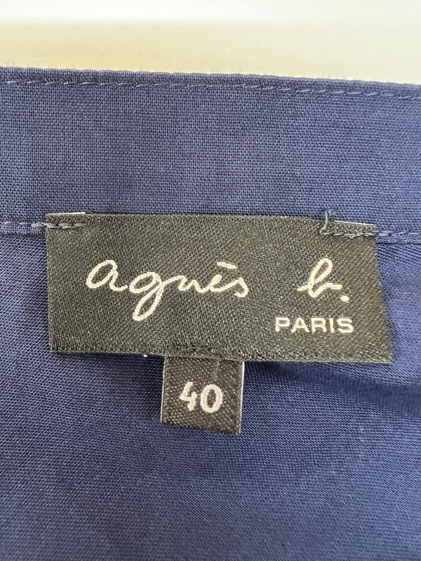 【中古品】【レディース】 agnes b. アニエスベー SHORT FLARE SKIRT ショートフレアスカート ボトムス 178-260627-kk-14-hon サイズ：40 カラー：ネイビー 万代Net店