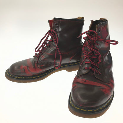 【中古品】【メンズ】 DR.MARTENS ドクターマーチン 8HOOL SHOES エイトホール シューズ 靴 164-260620-rt-18-tagh サイズ：不明 下記参照 カラー：ダークブラウン/レッド 万代Net店