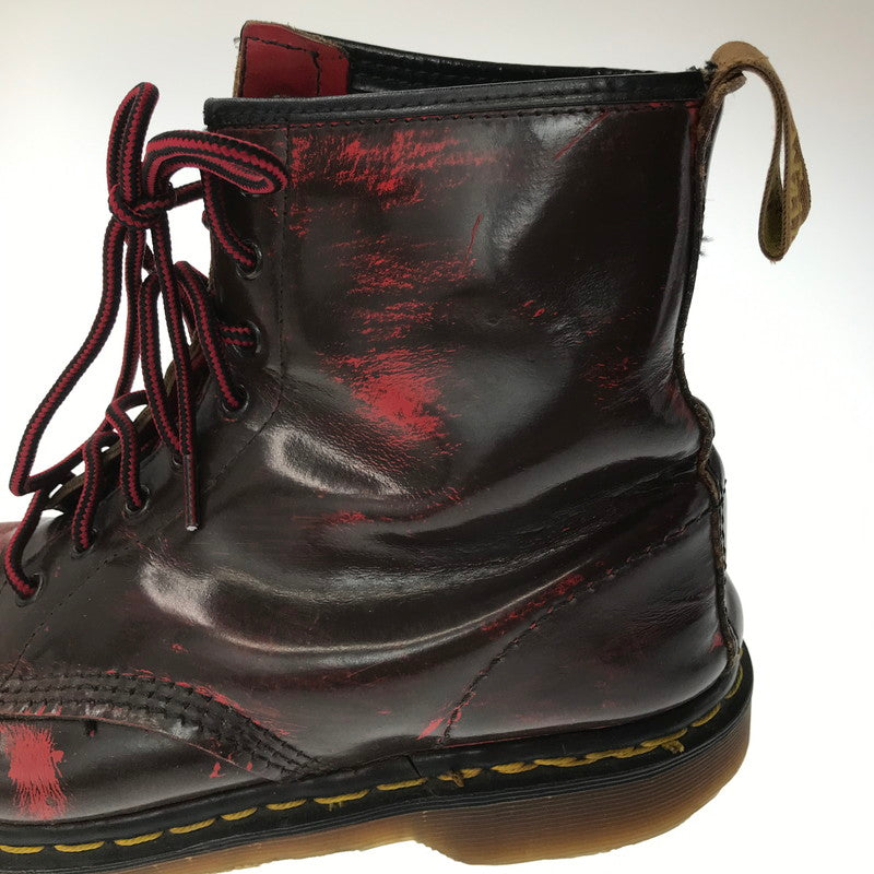 【中古品】【メンズ】 DR.MARTENS ドクターマーチン 8HOOL SHOES エイトホール シューズ 靴 164-260620-rt-18-tagh サイズ：不明 下記参照 カラー：ダークブラウン/レッド 万代Net店
