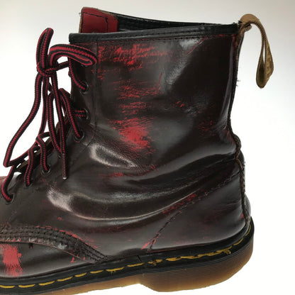 【中古品】【メンズ】 DR.MARTENS ドクターマーチン 8HOOL SHOES エイトホール シューズ 靴 164-260620-rt-18-tagh サイズ：不明 下記参照 カラー：ダークブラウン/レッド 万代Net店