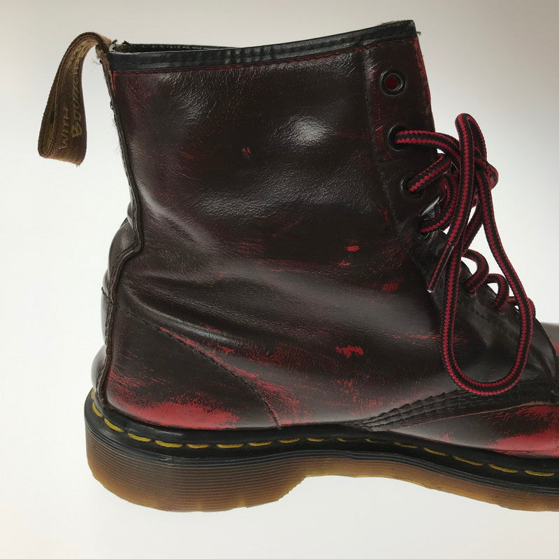 【中古品】【メンズ】 DR.MARTENS ドクターマーチン 8HOOL SHOES エイトホール シューズ 靴 164-260620-rt-18-tagh サイズ：不明 下記参照 カラー：ダークブラウン/レッド 万代Net店