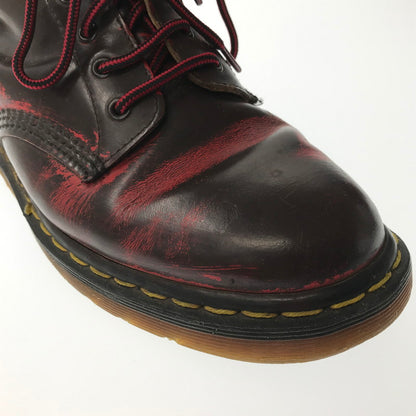 【中古品】【メンズ】 DR.MARTENS ドクターマーチン 8HOOL SHOES エイトホール シューズ 靴 164-260620-rt-18-tagh サイズ：不明 下記参照 カラー：ダークブラウン/レッド 万代Net店
