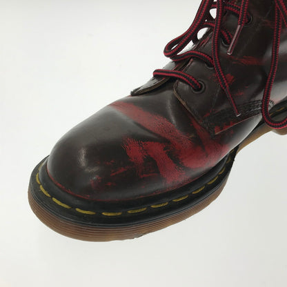 【中古品】【メンズ】 DR.MARTENS ドクターマーチン 8HOOL SHOES エイトホール シューズ 靴 164-260620-rt-18-tagh サイズ：不明 下記参照 カラー：ダークブラウン/レッド 万代Net店