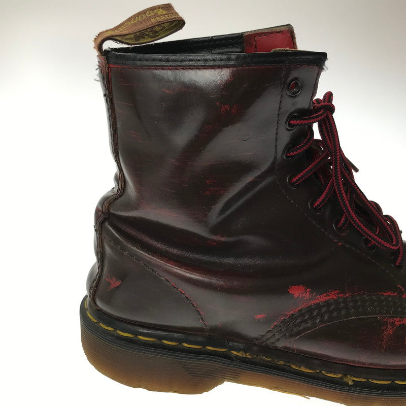 【中古品】【メンズ】 DR.MARTENS ドクターマーチン 8HOOL SHOES エイトホール シューズ 靴 164-260620-rt-18-tagh サイズ：不明 下記参照 カラー：ダークブラウン/レッド 万代Net店