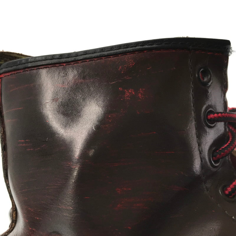 【中古品】【メンズ】 DR.MARTENS ドクターマーチン 8HOOL SHOES エイトホール シューズ 靴 164-260620-rt-18-tagh サイズ：不明 下記参照 カラー：ダークブラウン/レッド 万代Net店