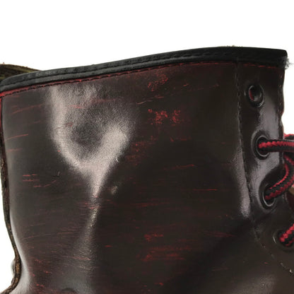 【中古品】【メンズ】 DR.MARTENS ドクターマーチン 8HOOL SHOES エイトホール シューズ 靴 164-260620-rt-18-tagh サイズ：不明 下記参照 カラー：ダークブラウン/レッド 万代Net店