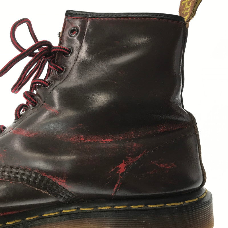 【中古品】【メンズ】 DR.MARTENS ドクターマーチン 8HOOL SHOES エイトホール シューズ 靴 164-260620-rt-18-tagh サイズ：不明 下記参照 カラー：ダークブラウン/レッド 万代Net店
