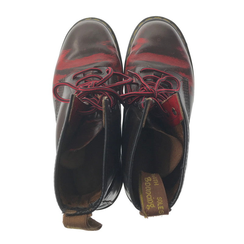 【中古品】【メンズ】 DR.MARTENS ドクターマーチン 8HOOL SHOES エイトホール シューズ 靴 164-260620-rt-18-tagh サイズ：不明 下記参照 カラー：ダークブラウン/レッド 万代Net店