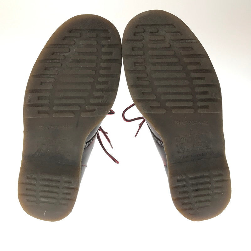 【中古品】【メンズ】 DR.MARTENS ドクターマーチン 8HOOL SHOES エイトホール シューズ 靴 164-260620-rt-18-tagh サイズ：不明 下記参照 カラー：ダークブラウン/レッド 万代Net店