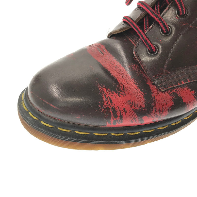 【中古品】【メンズ】 DR.MARTENS ドクターマーチン 8HOOL SHOES エイトホール シューズ 靴 164-260620-rt-18-tagh サイズ：不明 下記参照 カラー：ダークブラウン/レッド 万代Net店