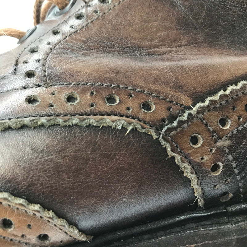 【中古品】【メンズ】 TRICKER'S トリッカーズ WING TIP BOOTS 72508 ウィング チップ ブーツ 靴 164-260620-rt-17-tagh サイズ：9.5 カラー：ブラック 万代Net店