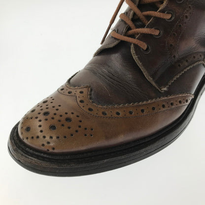 【中古品】【メンズ】 TRICKER'S トリッカーズ WING TIP BOOTS 72508 ウィング チップ ブーツ 靴 164-260620-rt-17-tagh サイズ：9.5 カラー：ブラック 万代Net店