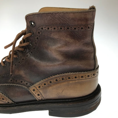 【中古品】【メンズ】 TRICKER'S トリッカーズ WING TIP BOOTS 72508 ウィング チップ ブーツ 靴 164-260620-rt-17-tagh サイズ：9.5 カラー：ブラック 万代Net店