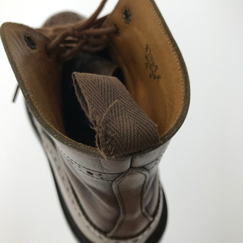 【中古品】【メンズ】 TRICKER'S トリッカーズ WING TIP BOOTS 72508 ウィング チップ ブーツ 靴 164-260620-rt-17-tagh サイズ：9.5 カラー：ブラック 万代Net店