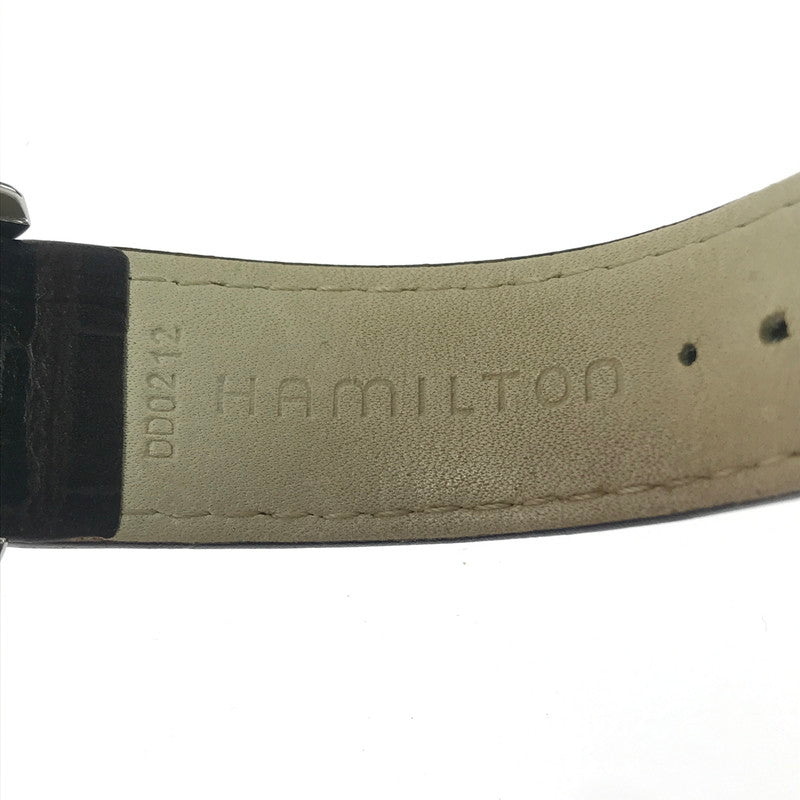 【中古品】【メンズ】 HAMILTON ハミルトン JAZZMASTER H325050 ジャズマスター デイデイト 自動巻腕時計 197-260607-na-02-tagh カラー：ブラウン/ホワイト 万代Net店