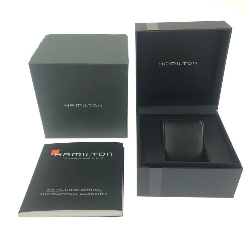 【中古品】【メンズ】 HAMILTON ハミルトン JAZZMASTER H325050 ジャズマスター デイデイト 自動巻腕時計 197-260607-na-02-tagh カラー：ブラウン/ホワイト 万代Net店