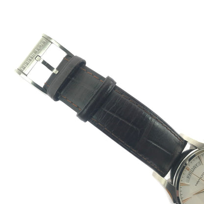 【中古品】【メンズ】 HAMILTON ハミルトン JAZZMASTER H325050 ジャズマスター デイデイト 自動巻腕時計 197-260607-na-02-tagh カラー：ブラウン/ホワイト 万代Net店