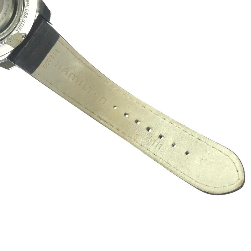 【中古品】【メンズ】 HAMILTON ハミルトン JAZZMASTER H325050 ジャズマスター デイデイト 自動巻腕時計 197-260607-na-02-tagh カラー：ブラウン/ホワイト 万代Net店