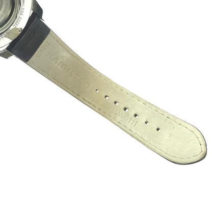 【中古品】【メンズ】 HAMILTON ハミルトン JAZZMASTER H325050 ジャズマスター デイデイト 自動巻腕時計 197-260607-na-02-tagh カラー：ブラウン/ホワイト 万代Net店