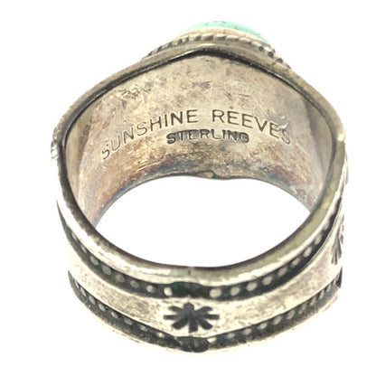 【現状渡し品】【メンズ】 SUNSHINE REEVES サンシャイン リーブス STERLIMG TURQUOISE RING スターリング ターコイズ リング 指輪 アクセサリー 192-260601-na-16-tagh カラー：シルバー 万代Net店